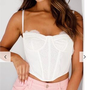 ATHENA
White Lace Corset Top